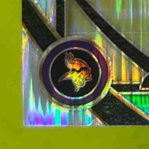 2024 Select J.J. McCarthy Green and Yellow Prizm Shock #246 RC Minnesota Vikings Sports Cards