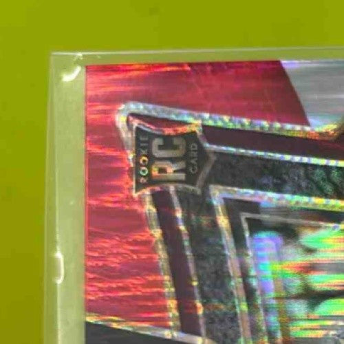 2024 Select Jayden Daniels Red and Yellow Prizm Shock #26 RC Commanders - Sports Cards