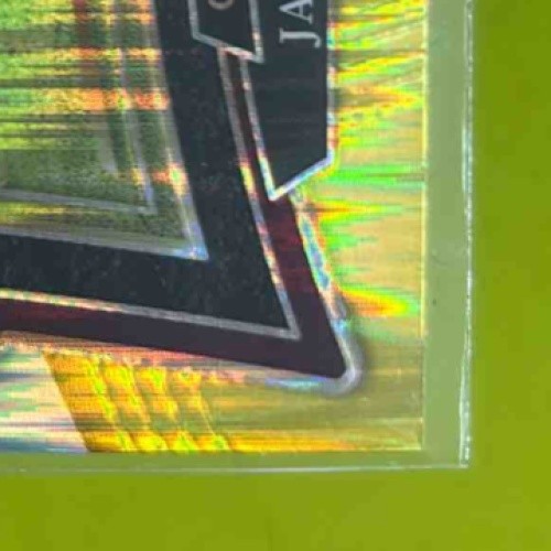 2024 Select Jayden Daniels Red and Yellow Prizm Shock #26 RC Commanders - Sports Cards