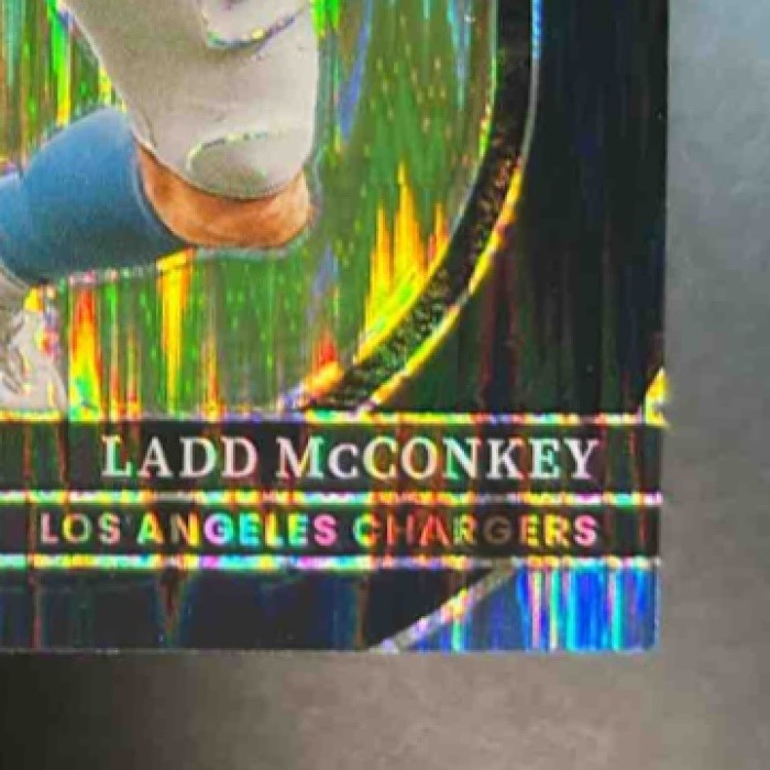 2024 Select Ladd McConkey Black and Orange Shock #268 RC Los Angeles Chargers - Sports Cards