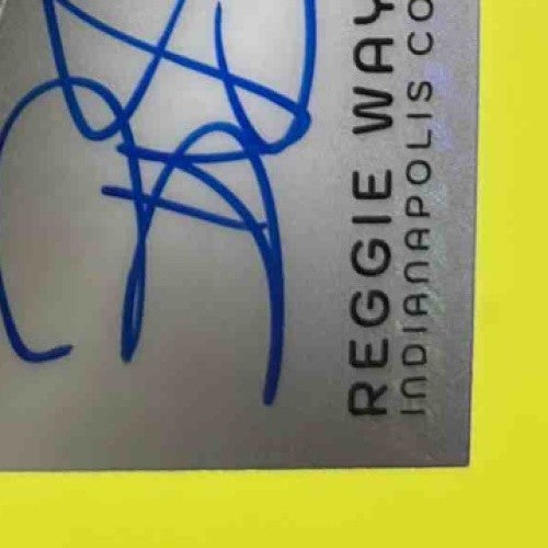 2024 Spectra Reggie Wayne Champion Signatures Neon Pink 15/15 Auto Colts SB XLI - Sports Cards