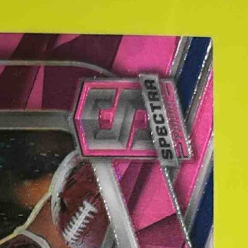 2024 Spectra Reggie Wayne Champion Signatures Neon Pink 15/15 Auto Colts SB XLI - Sports Cards