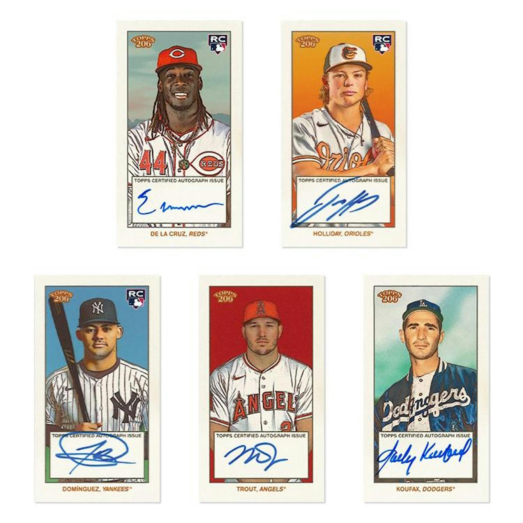 スポーツ選手 Baseball COLLECTORS TRADING CARDS 2024 Topps 206 Baseball 4-Box Carton (1 Auto) - Dick &