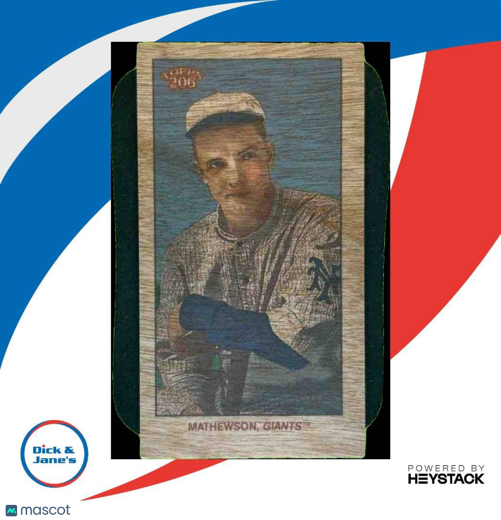 2024 Topps 206 Christy Mathewson Wood Stock #NNO New York Giants - Sports Cards