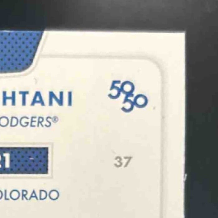 2024 Topps 50/50: Shohei Ohtani #37 Los Angeles Dodgers - Sports Cards