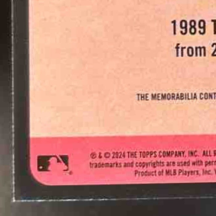 2024 Topps Aaron Judge 1989 Baseball 35th Anniversary Relic MEM New York Yankees - Sports Cards