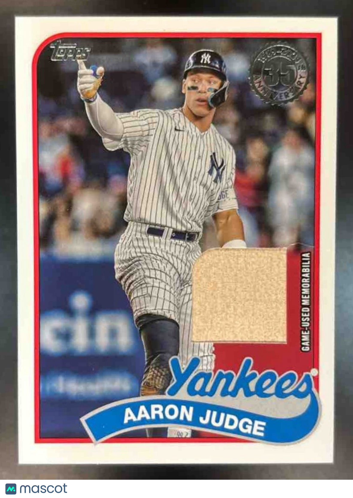 2024 Topps Aaron Judge 1989 Baseball 35th Anniversary Relic MEM New York Yankees - Sports Cards