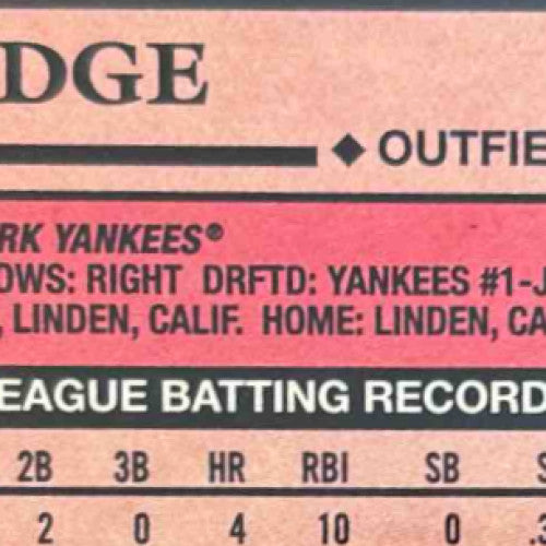 2024 Topps Aaron Judge 1989 Baseball Chrome (Series Two) Aqua /199 Yankees - Sports Cards