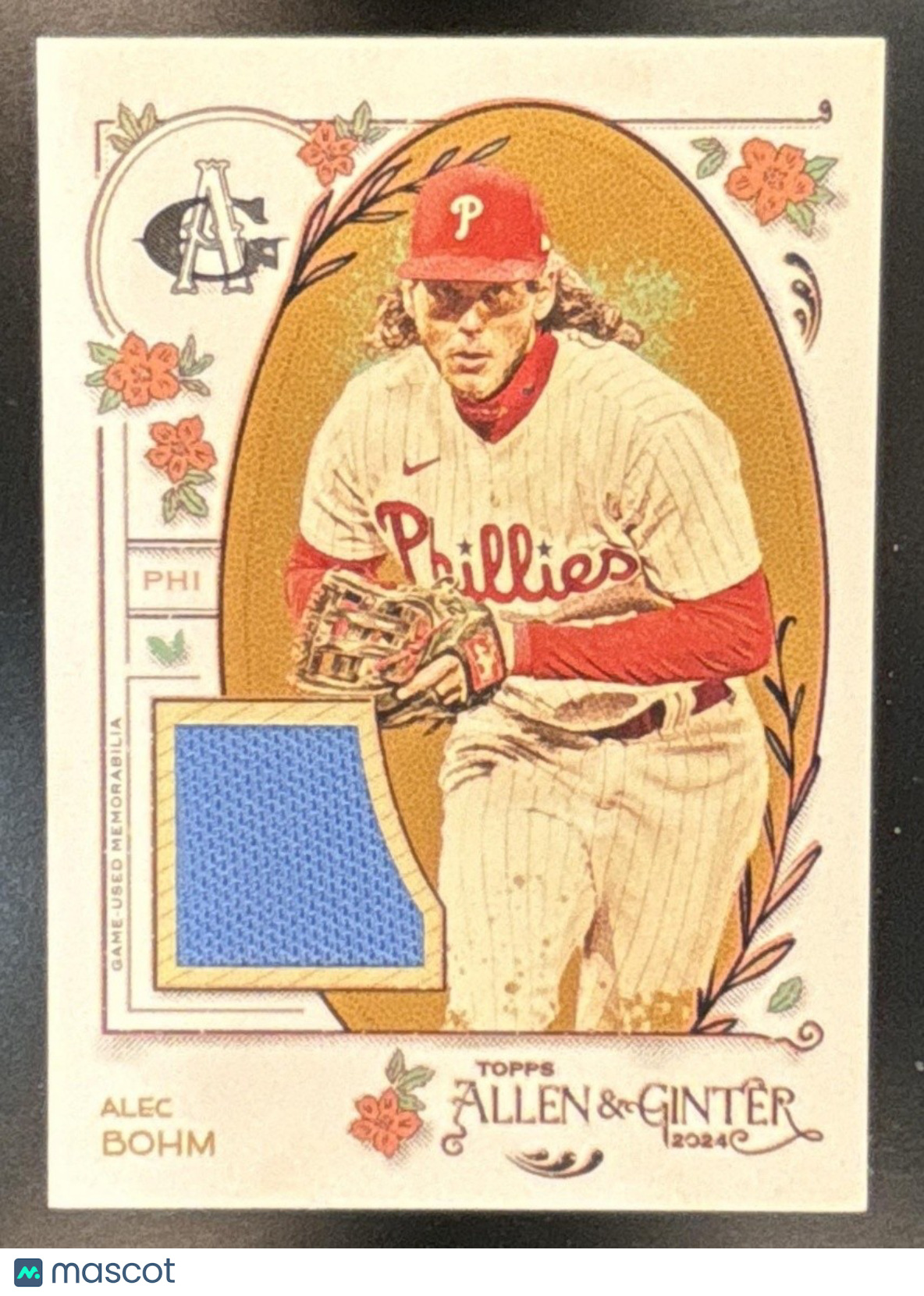 2024 Topps Allen & Ginter Alec Bohm Relics #AGR-ABO MEM Philadelphia Phillies - Sports Cards
