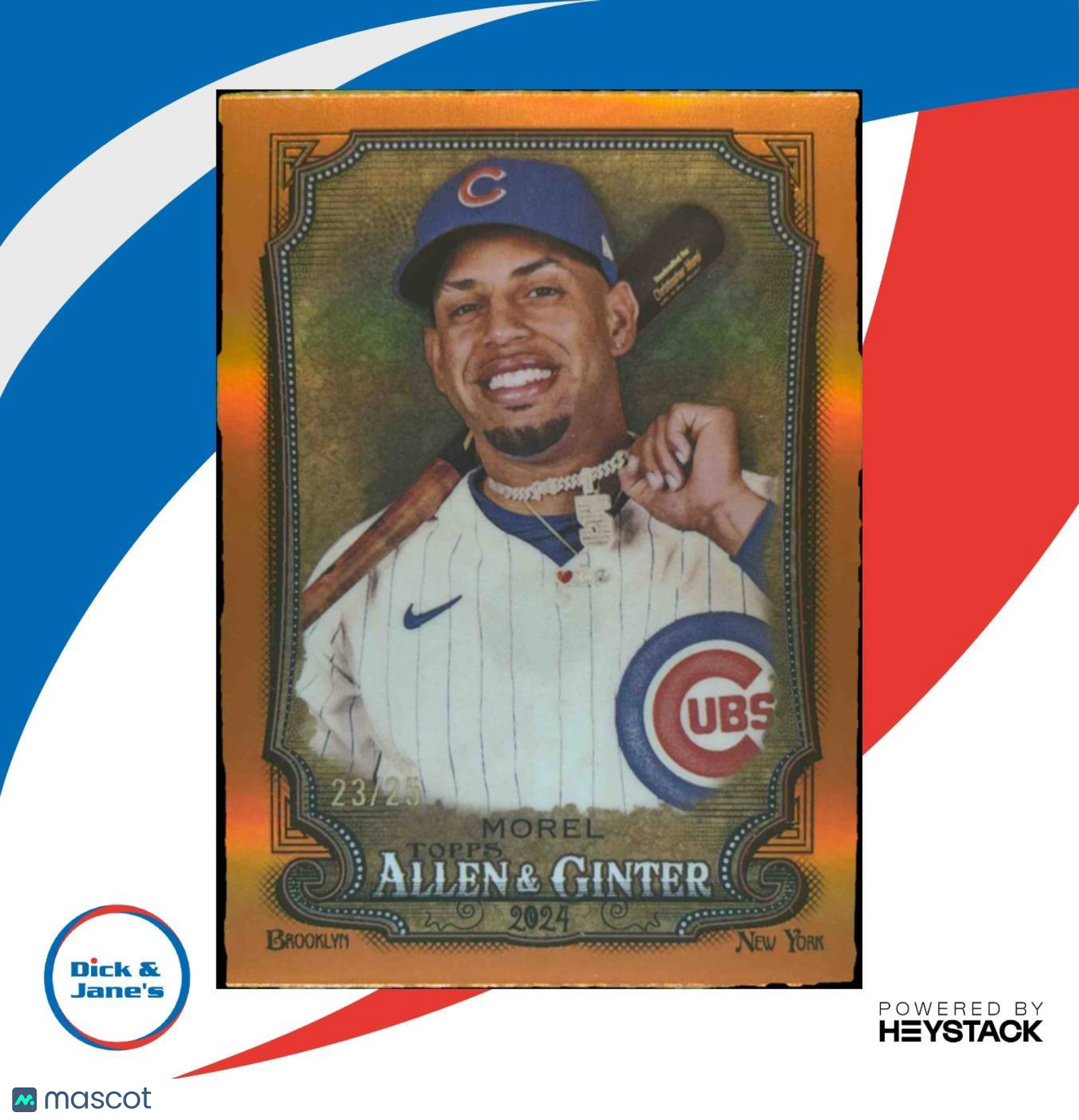 2024 Topps Allen & Ginter Christoper Morel Chrome Orange /25 #189 Chicago Cubs - Sports Cards