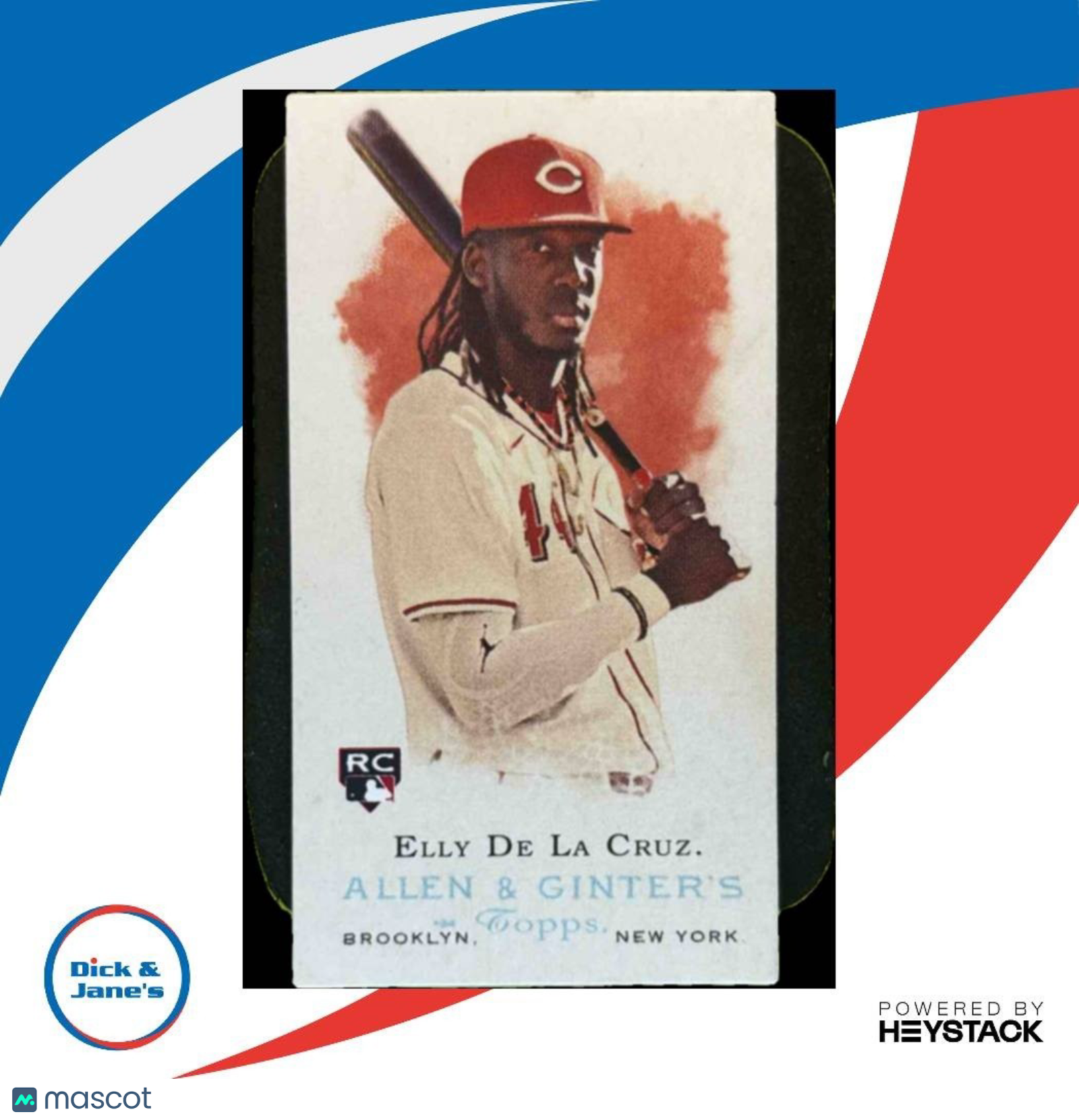 2024 Topps Allen & Ginter Elly De La Cruz Rookie Design Variations Mini Reds - Sports Cards