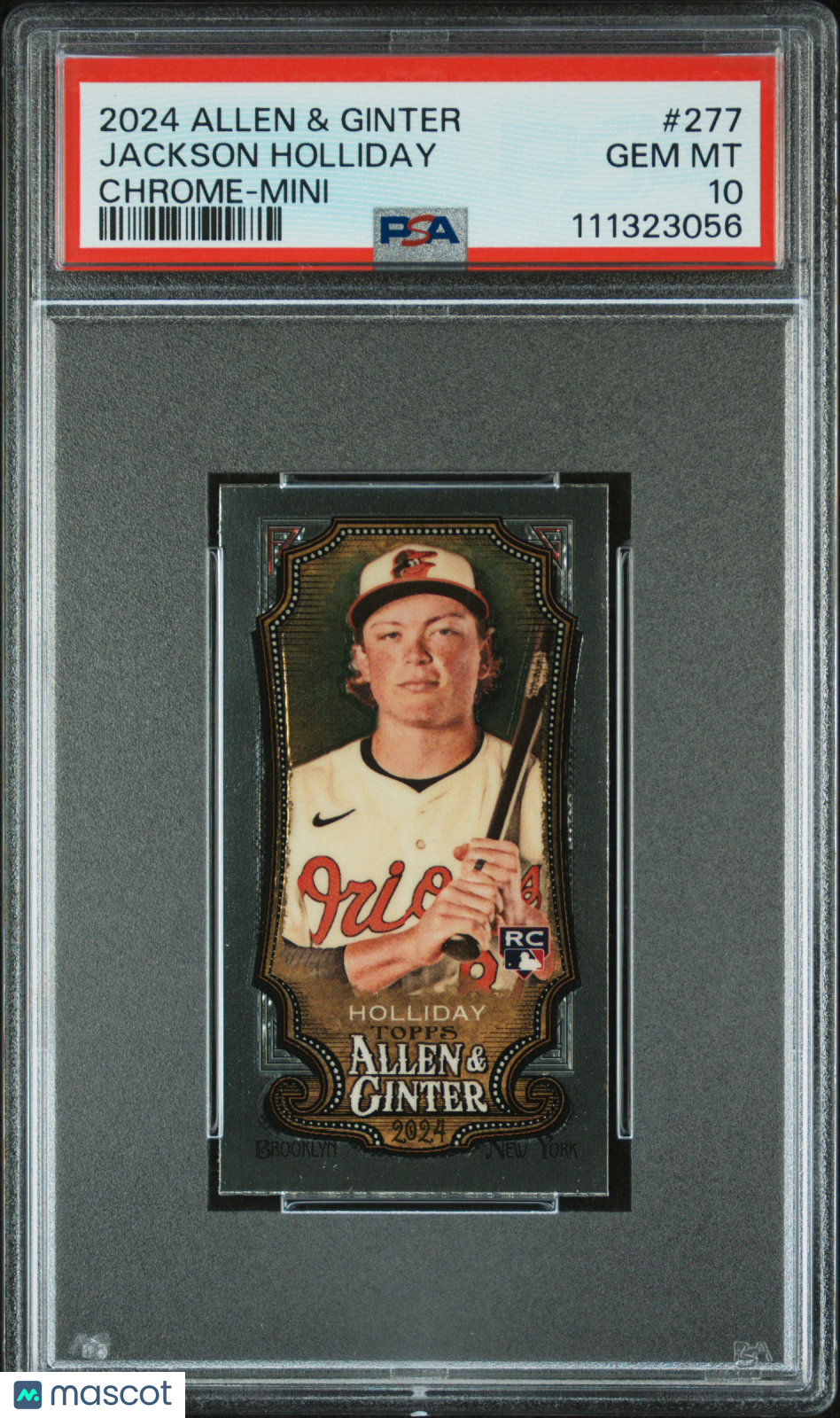 2024 Topps Allen & Ginter Jackson Holliday Chrome Mini Rookie PSA 10 Orioles - Graded Sports Cards