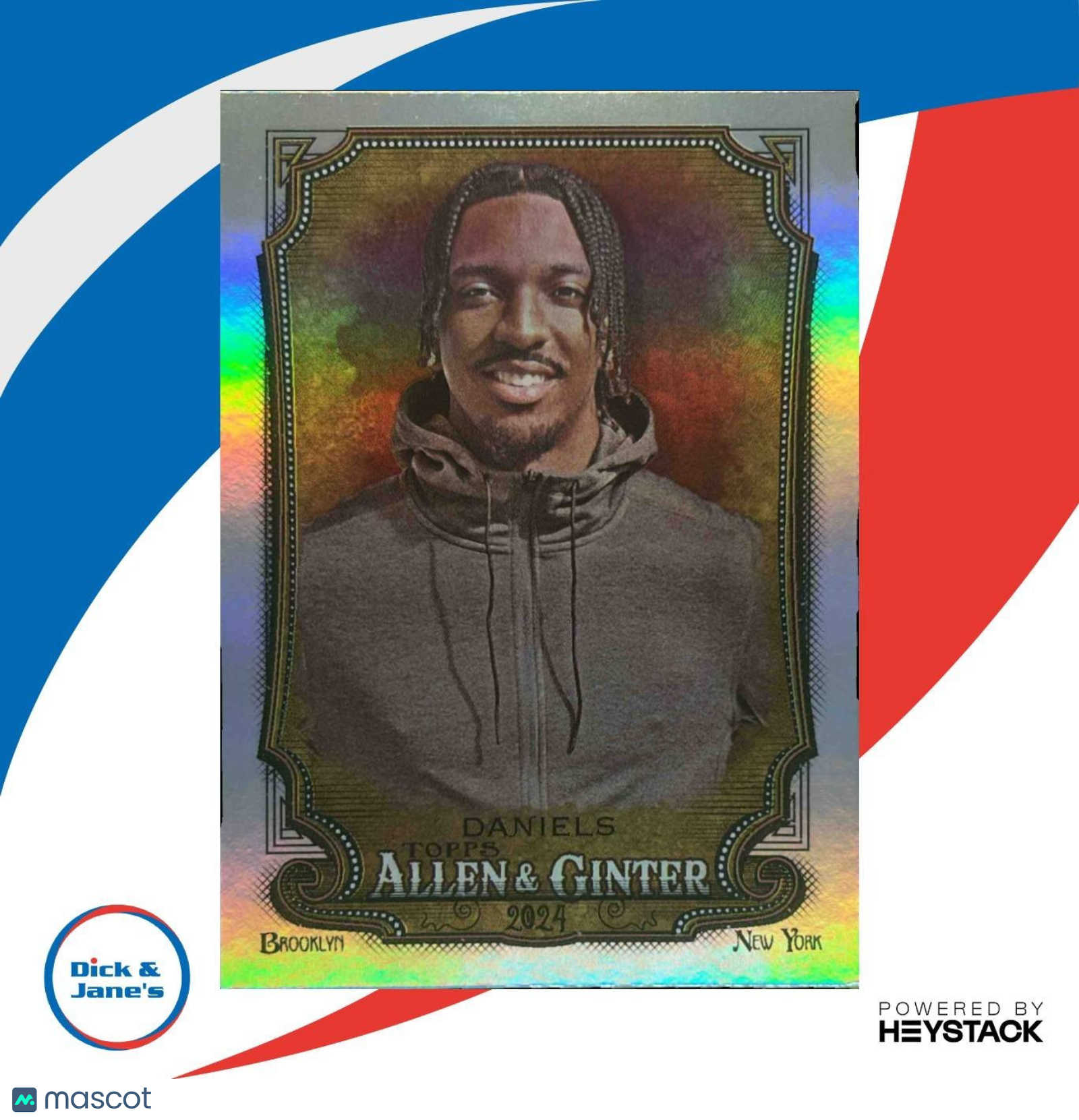 2024 Topps Allen & Ginter Jayden Daniels Silver Portrait Holo #293 - Sports Cards