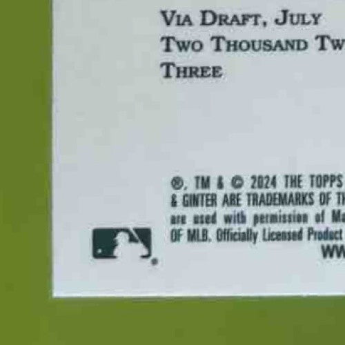 2024 Topps Allen & Ginter Wyatt Langford Chrome #278 RC Texas Rangers - Sports Cards