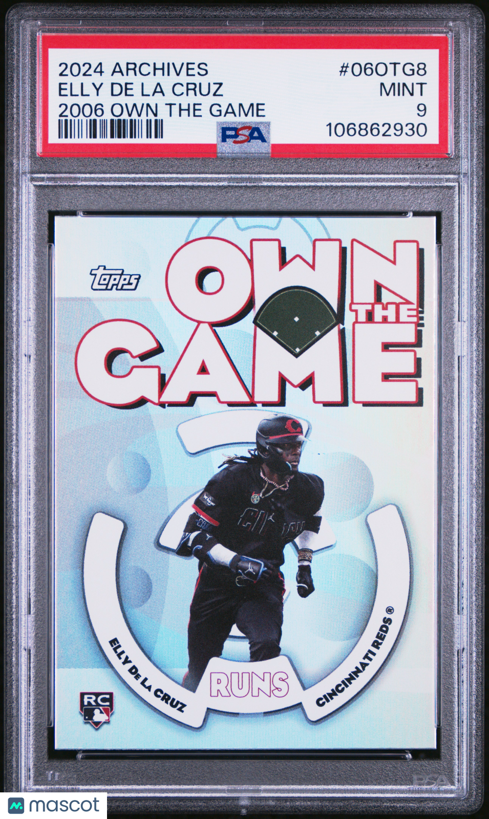 2024 Topps Archives ’06 Own The Game Elly De La Cruz Rookie PSA 9 MINT Reds - Graded Sports Cards