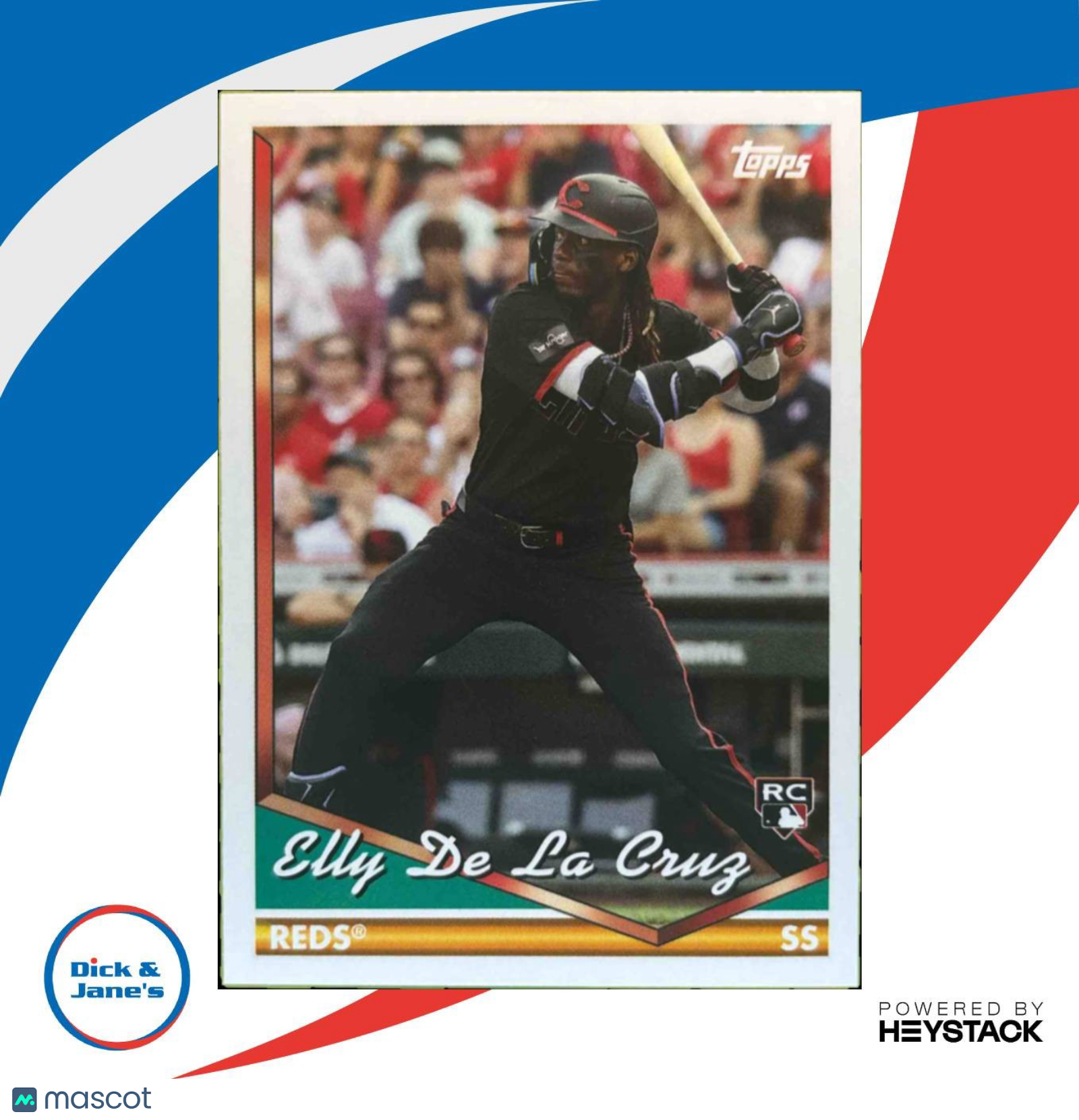 2024 Topps Archives #300 Elly De La Cruz RC Cincinnati Reds Rookie Card - Sports Cards