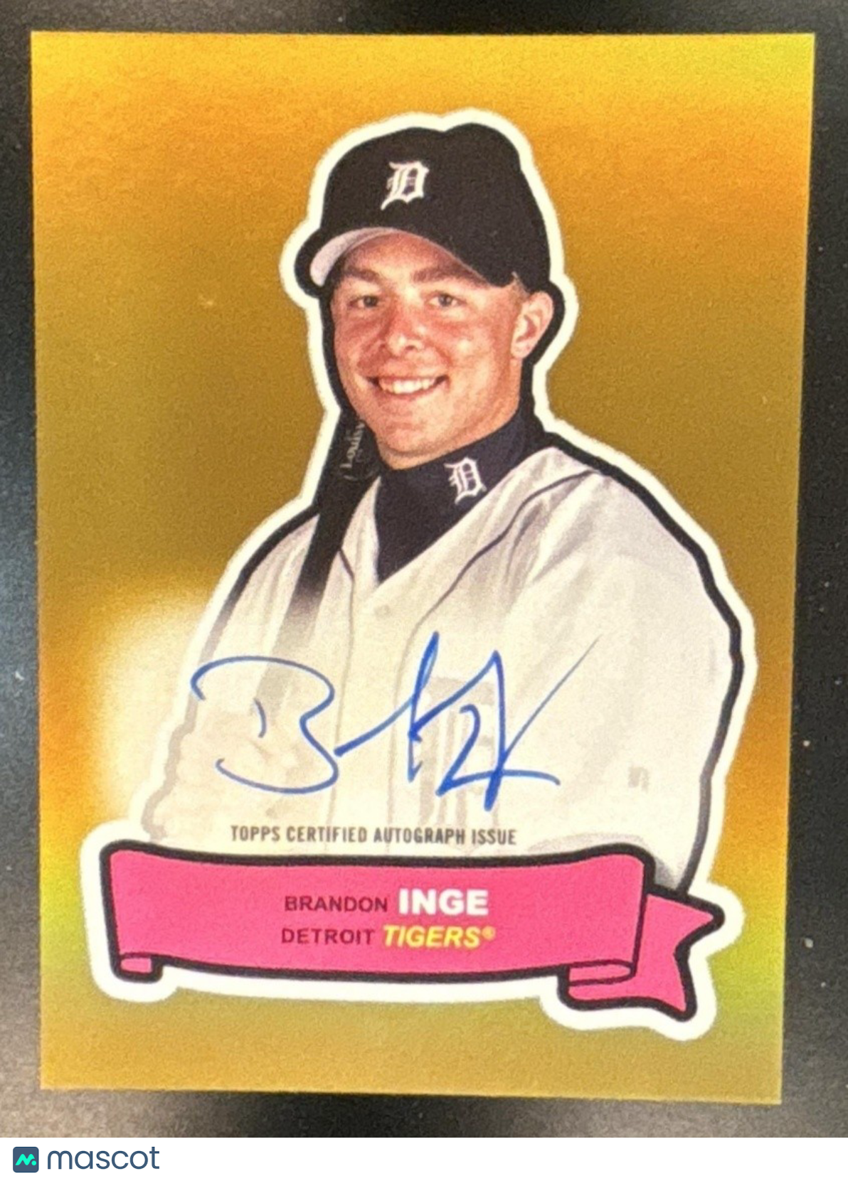 2024 Topps Archives Brandon Inge 1968 Action All-Stars Auto Gold 50 Tigers - Sports Cards