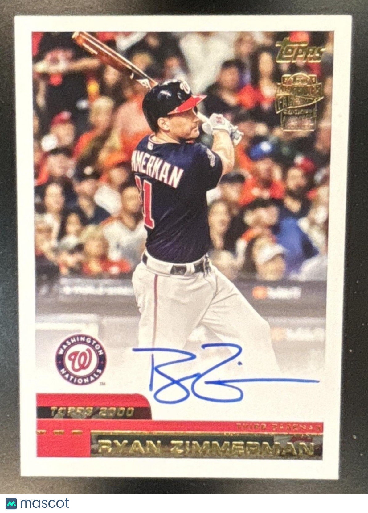 2024 Topps Archives Ryan Zimmerman 2000 Fan Favorites Auto Washington Nationals - Sports Cards