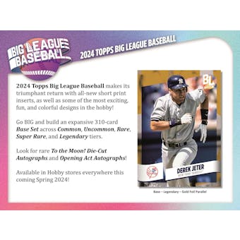 2024 Topps Big League Baseball Hobby Box (Loaded with Fun) - MLB hobby