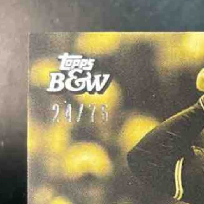 2024 Topps Black & White Mike Trout Yellow /75 #16 - Sports Cards