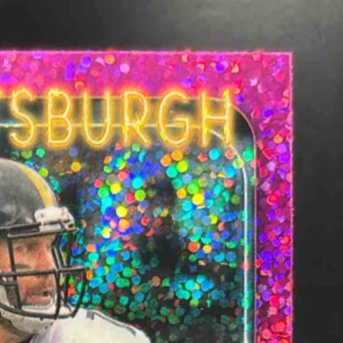 2024 Topps Chrome Ben Roethlisberger Magenta Speckle /399 #81 Pittsburgh Steeler - Sports Cards