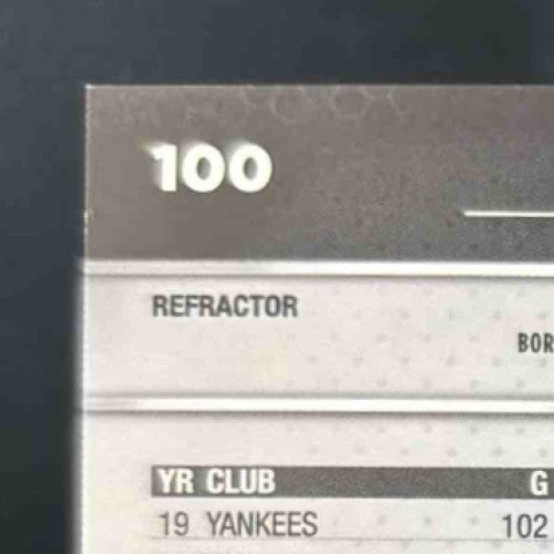 2024 Topps Chrome Black Aaron Judge Refractor 61/199 #100 New York Yankees - Sports Cards