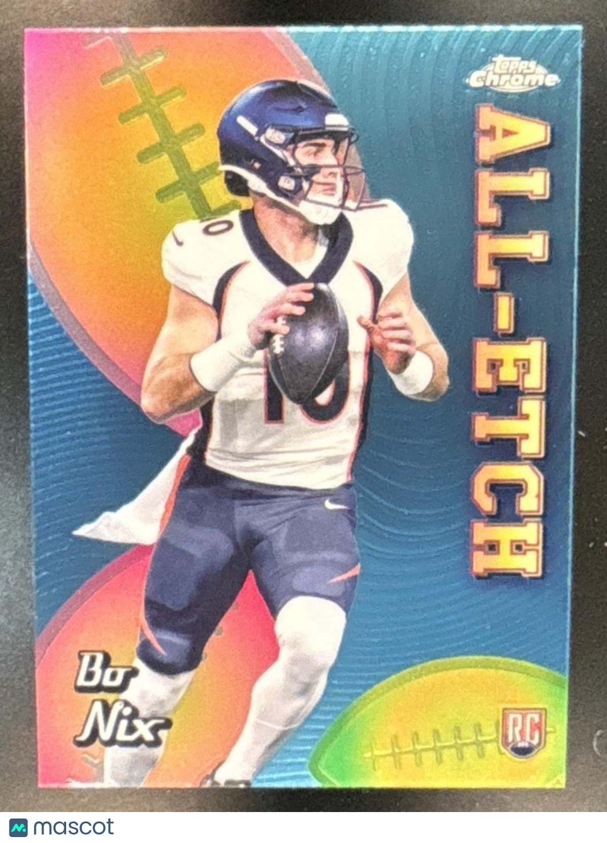 2024 Topps Chrome Bo Nix All-Etch #CAE-BN RC Denver Broncos - Sports Cards