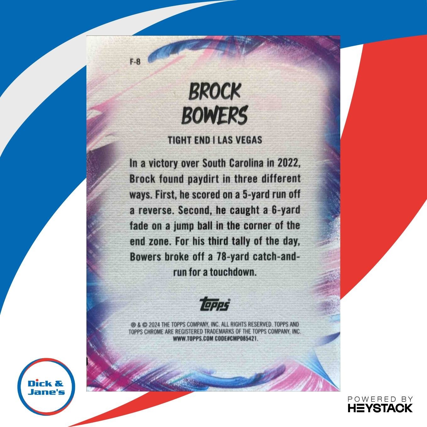 2024 Topps Chrome Brock Bowers Finesse Green Refractor /99 RC Las Vegas Raiders - Sports Cards