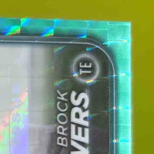 2024 Topps Chrome Brock Bowers Rookie Auto Aqua Geometric Refractor 158/199 RC - Sports Cards