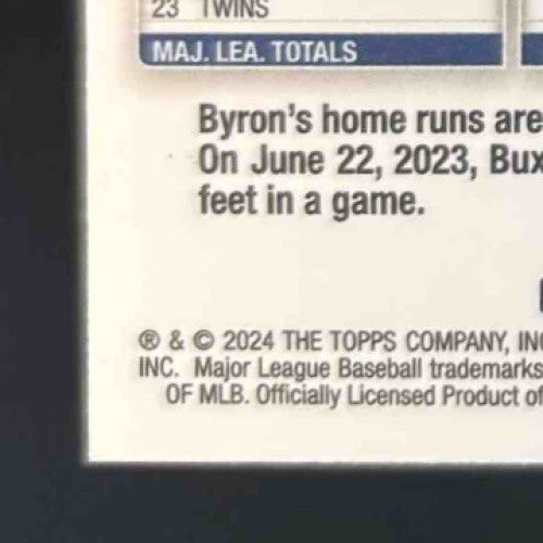 2024 Topps Chrome Byron Buxton Orange Refractor 23/25 #10 Minnesota Twins - Sports Cards