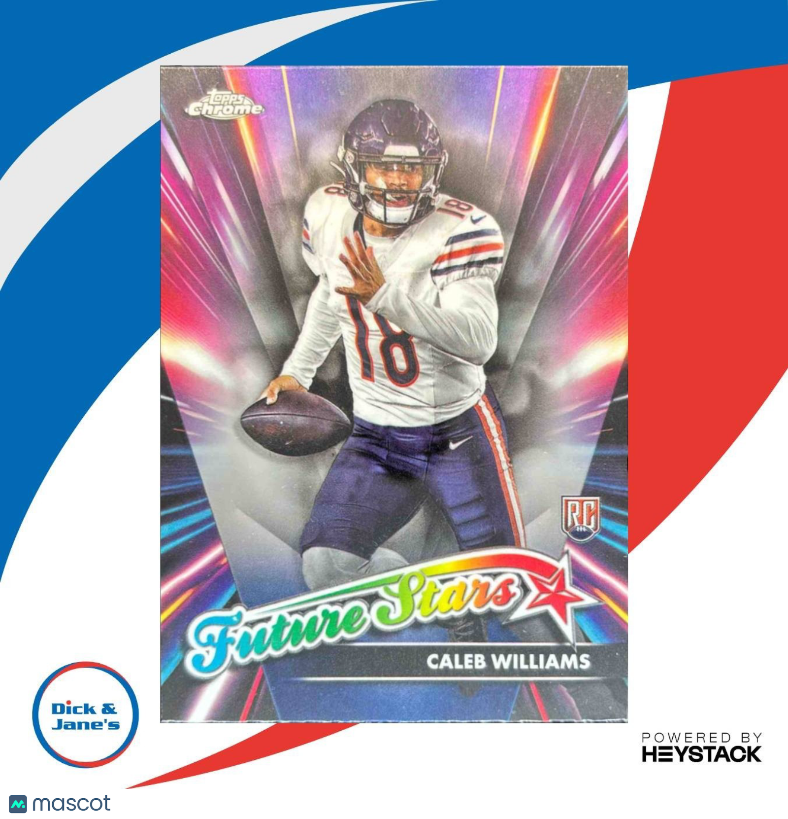 2024 Topps Chrome Caleb Williams Future Stars #FS-1 RC Chicago Bears - Sports Cards