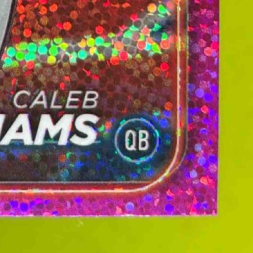 2024 Topps Chrome Caleb Williams Magenta Speckle Refractor /399 #202 RC Bears - Sports Cards