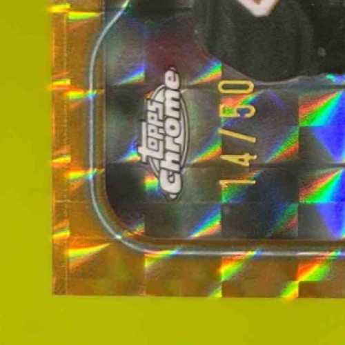 2024 Topps Chrome Chad Johnson Auto Gold Geometric Refractor 14/50 Ocho Bengals - Sports Cards