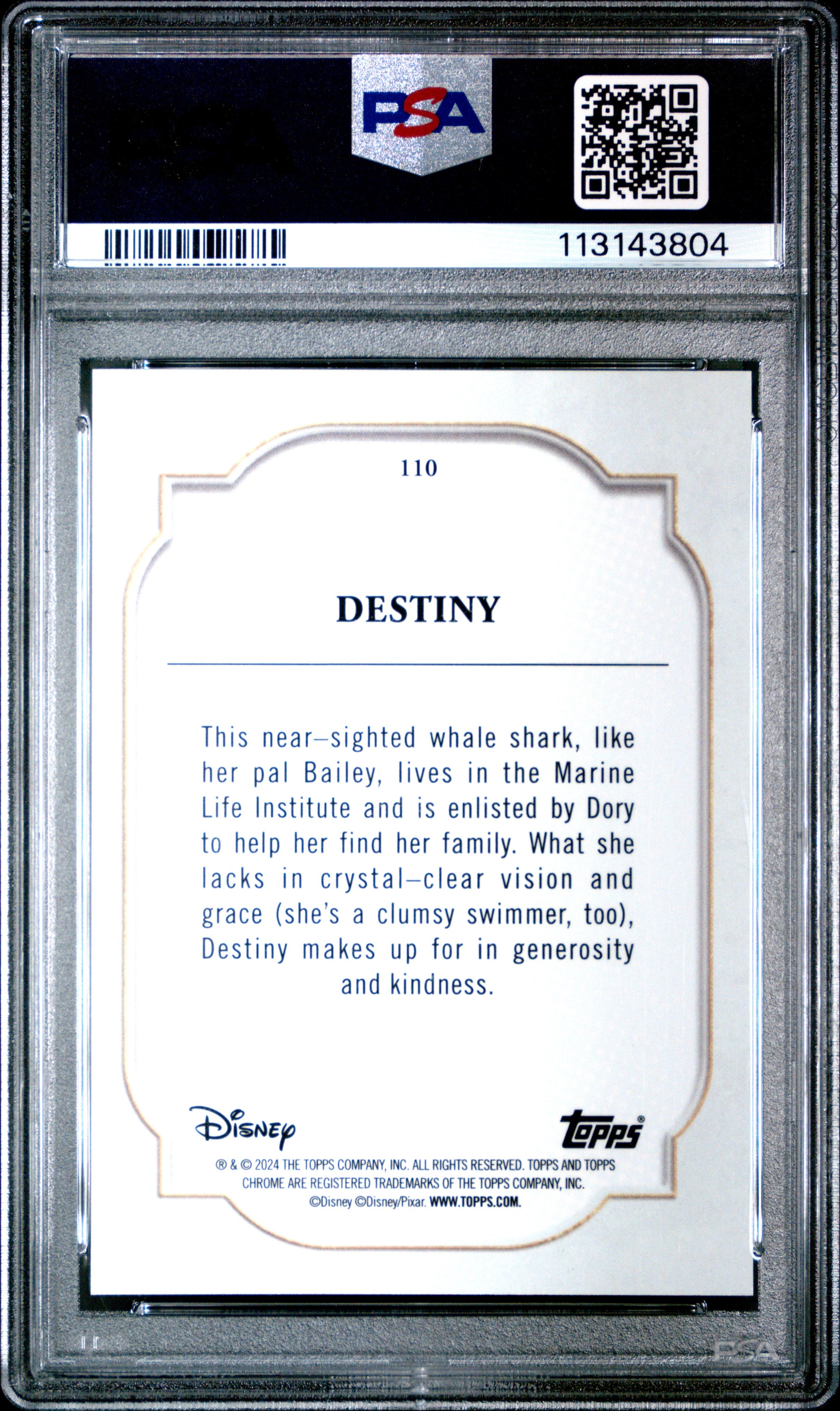 2024 Topps Chrome Disney Destiny #110 PSA 10 49/50 - Graded Non-Sports Cards