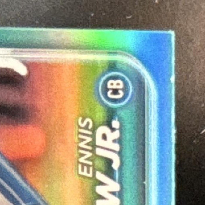 2024 Topps Chrome Ennis Rakestraw Jr. Aqua Refractor /199 #264 RC Detroit Lions - Sports Cards