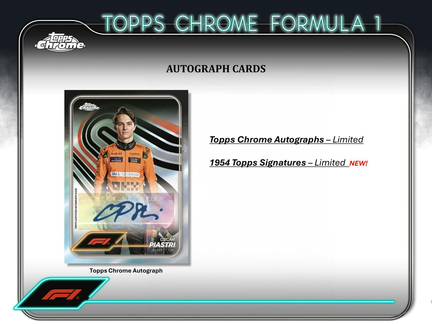 2024 Topps Chrome F1 Formula 1 Racing Blaster Value Box (Sepia Parallels) - Sports Collectibles