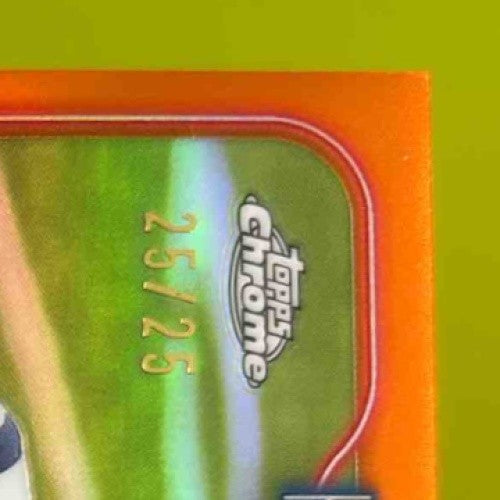 2024 Topps Chrome J.J. Watt Auto Orange Wave Refractor 25/25 Houston Texans - Sports Cards