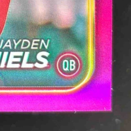 2024 Topps Chrome Jayden Daniels Magenta Refractor 373/399 #201 RC Commanders - Sports Cards