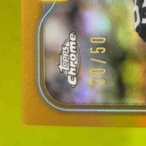 2024 Topps Chrome Joey Porter Auto TRUE Gold Refractor 30/50 Pittsburgh Steelers - Sports Cards