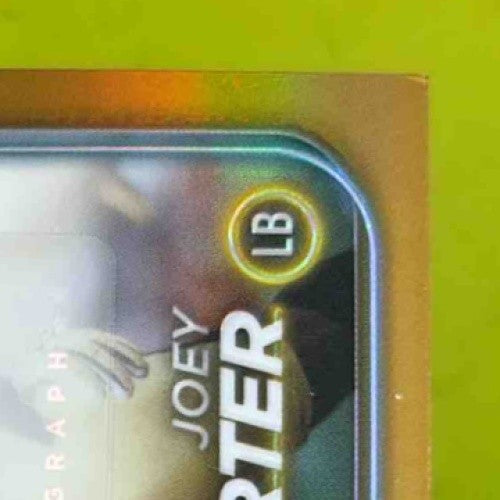 2024 Topps Chrome Joey Porter Auto TRUE Gold Refractor 30/50 Pittsburgh Steelers - Sports Cards