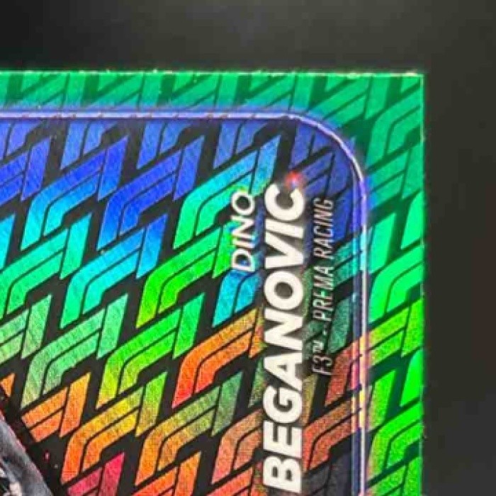 2024 Topps Chrome Logofractor Edition Formula 1 Dino Beganovic Green /99 #115 - Sports Cards