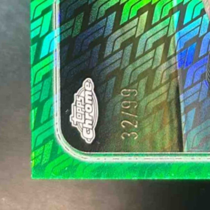 2024 Topps Chrome Logofractor Edition Formula 1 Joshua Dufek Green /99 #141 - Sports Cards