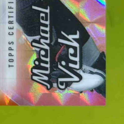 2024 Topps Chrome Michael Vick All-Etch Auto Orange Geometric Refractor /25 ATL - Sports Cards