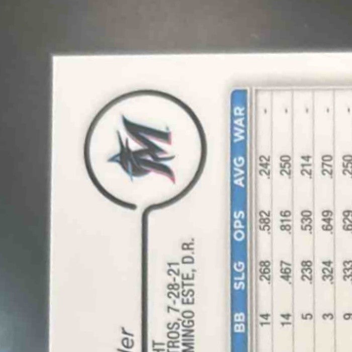 2024 Topps Chrome Sapphire Bryan De La Cruz Red Refractor /5 #215 Miami Marlins - Sports Cards