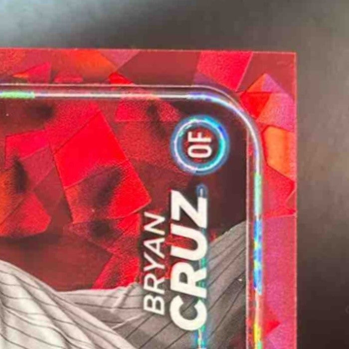 2024 Topps Chrome Sapphire Bryan De La Cruz Red Refractor /5 #215 Miami Marlins - Sports Cards