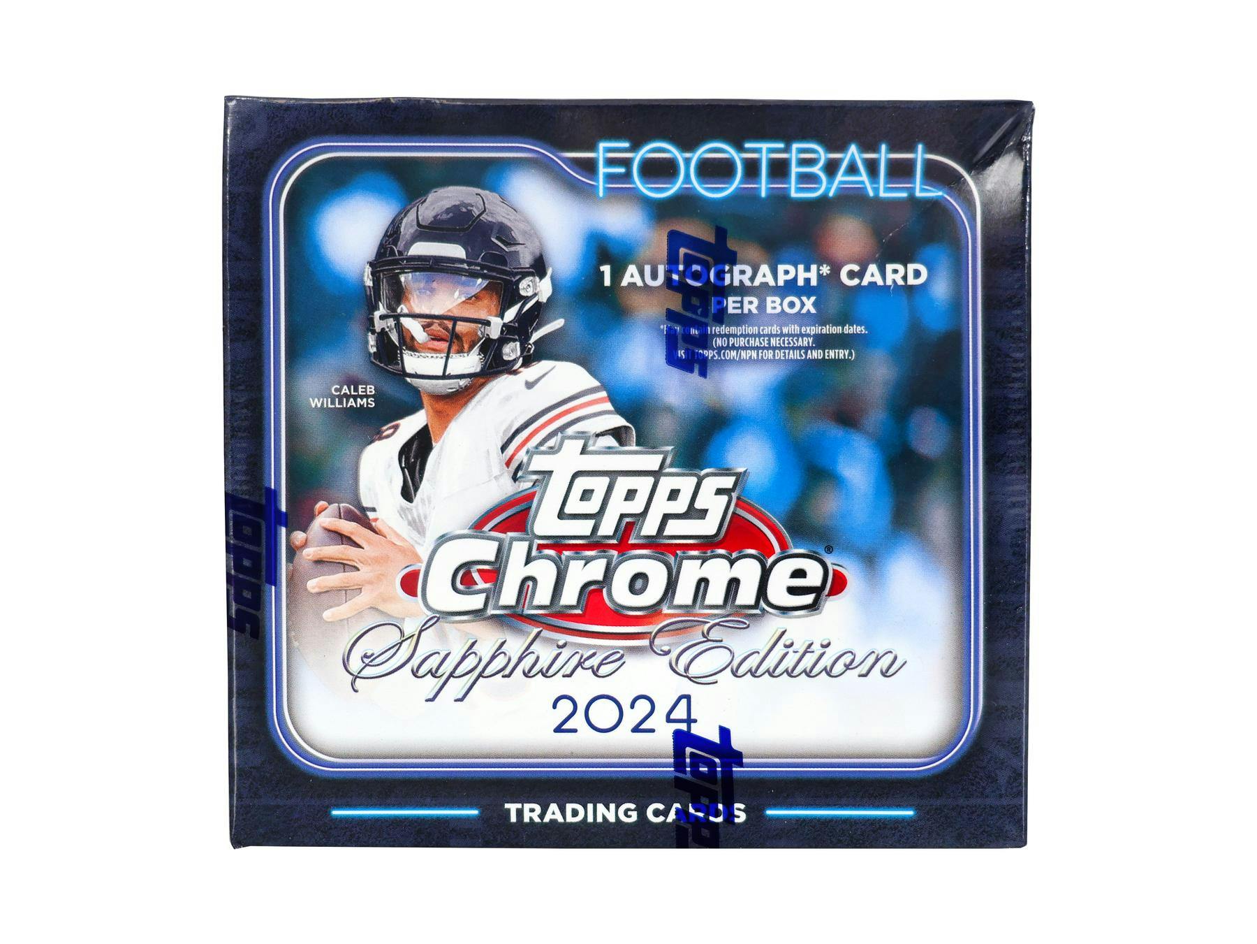 2024 Topps Chrome Sapphire Edition Football Hobby Box (1 Auto) - NFL Hobby Box