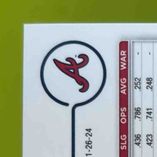 2024 Topps Chrome Sapphire J.P. Martinez Auto Green Refractor 82/99 RC Braves - Sports Cards