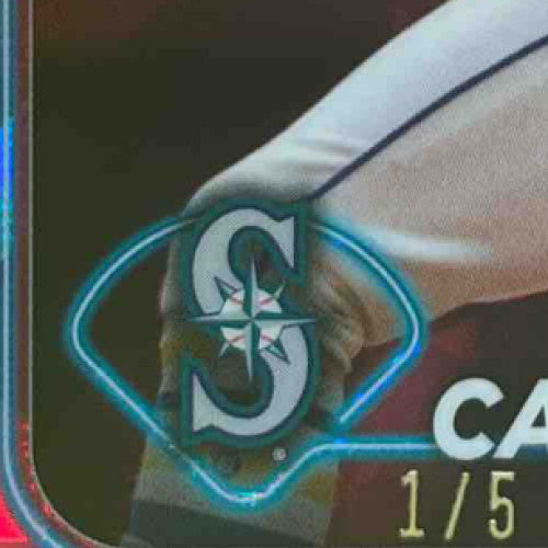 2024 Topps Chrome Sapphire Jose Caballero Red Refractor /5 #495 Seattle Mariners - Sports Cards