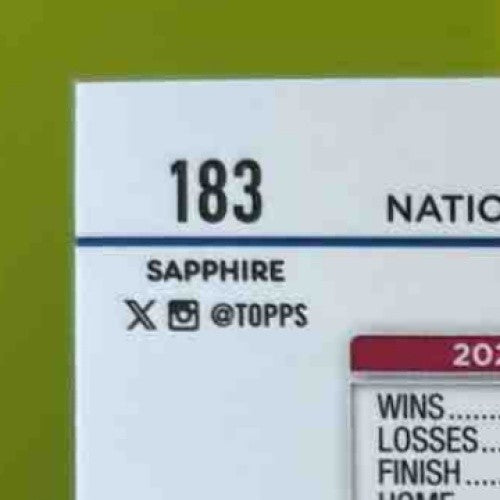 2024 Topps Chrome Sapphire Los Angeles Dodgers Team Card Gold Refractor /50 #183 - Sports Cards