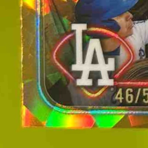 2024 Topps Chrome Sapphire Los Angeles Dodgers Team Card Gold Refractor /50 #183 - Sports Cards